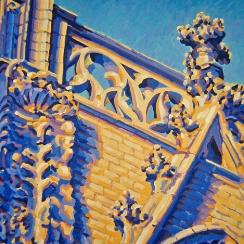 ODE AAN KARL BLOSFELDT  Olieverf  190x120cm Frans van Veen --Verkocht