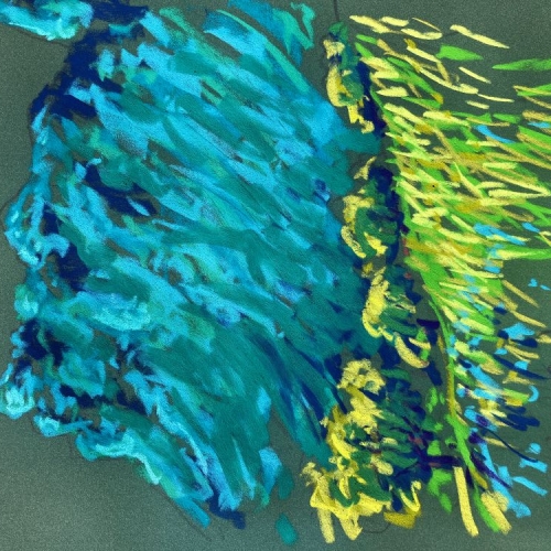 Pastel 65x50cm, Vercors